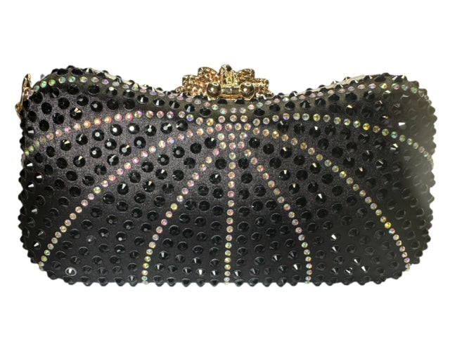Rhinestone Flower Clasp Bag
