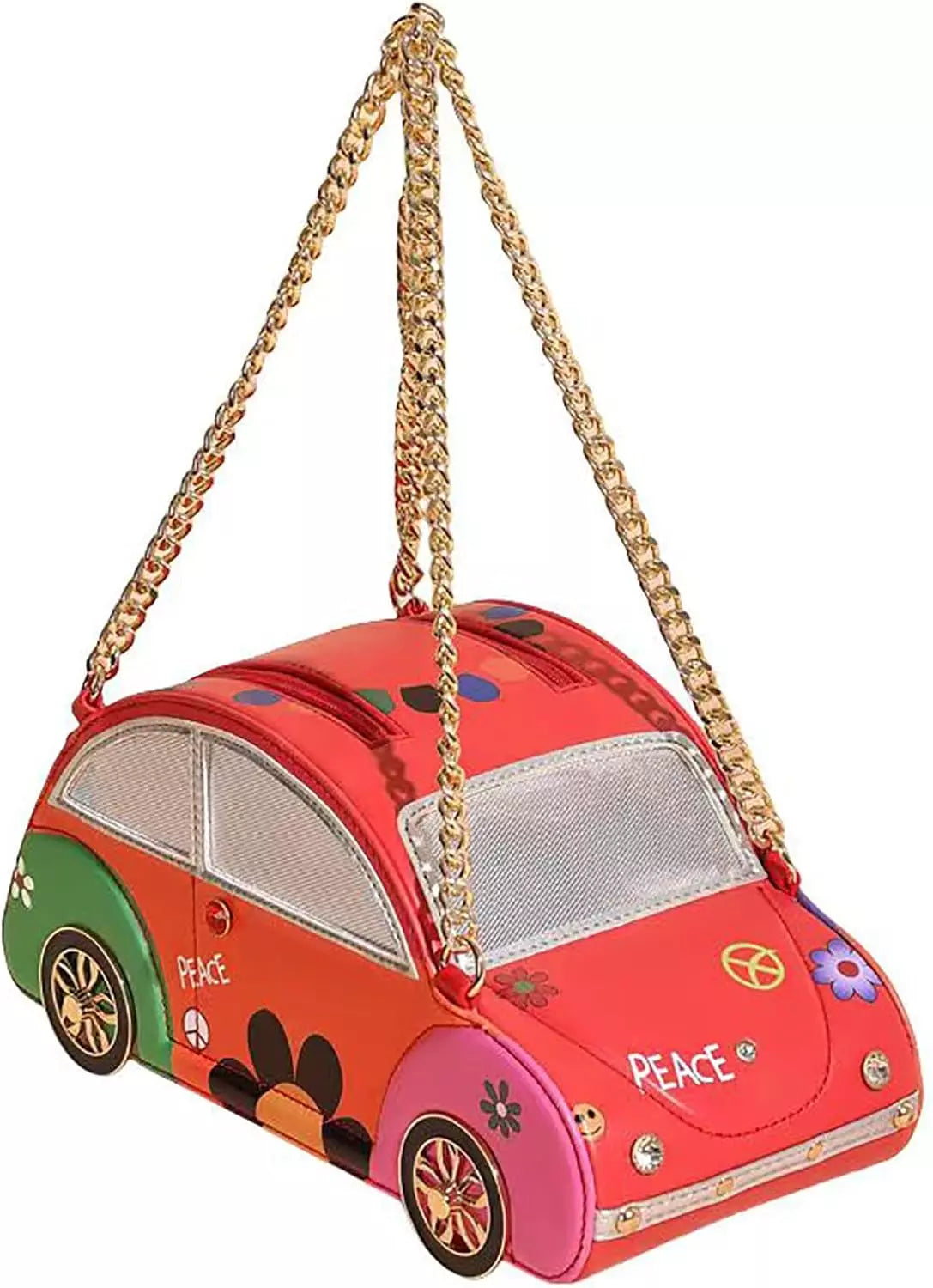 Retro Car Shaped Crossbody Bag