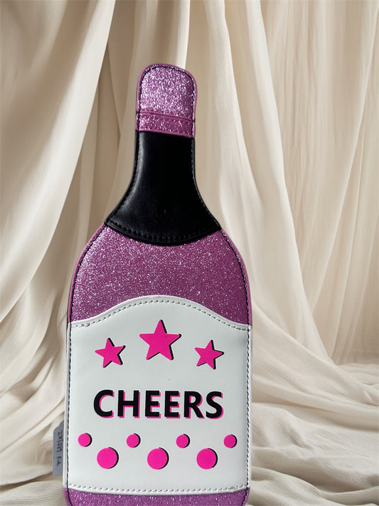 Pop the Cork Wine Bottle Shoulder Bag