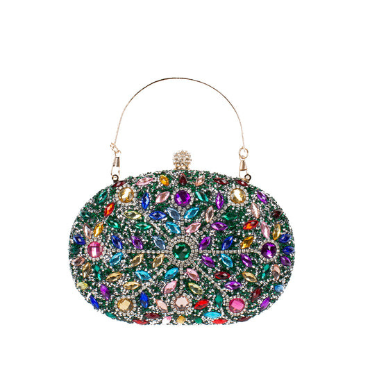 Multi Colored Acrylic Stone Handbag