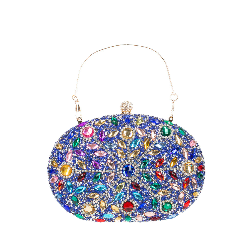 Multi Colored Acrylic Stone Handbag