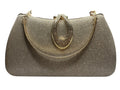 Glitter Fabric Clutch with Handle