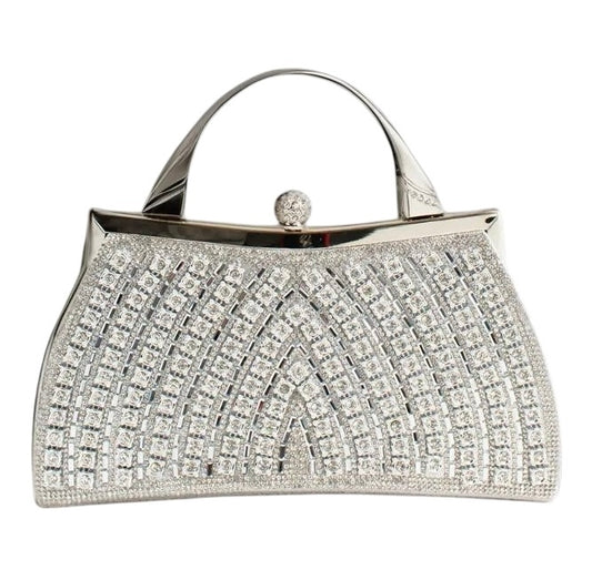 Rhinestone Evening Diamond Closure Bag
