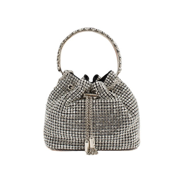 Rhinestone Drawstring Small Bag