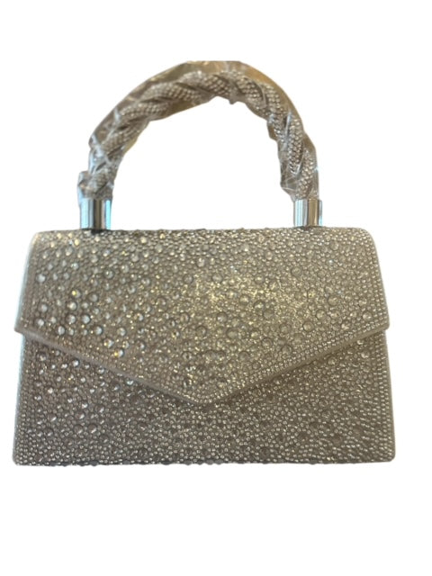 Glitter Bag with Braided Handle