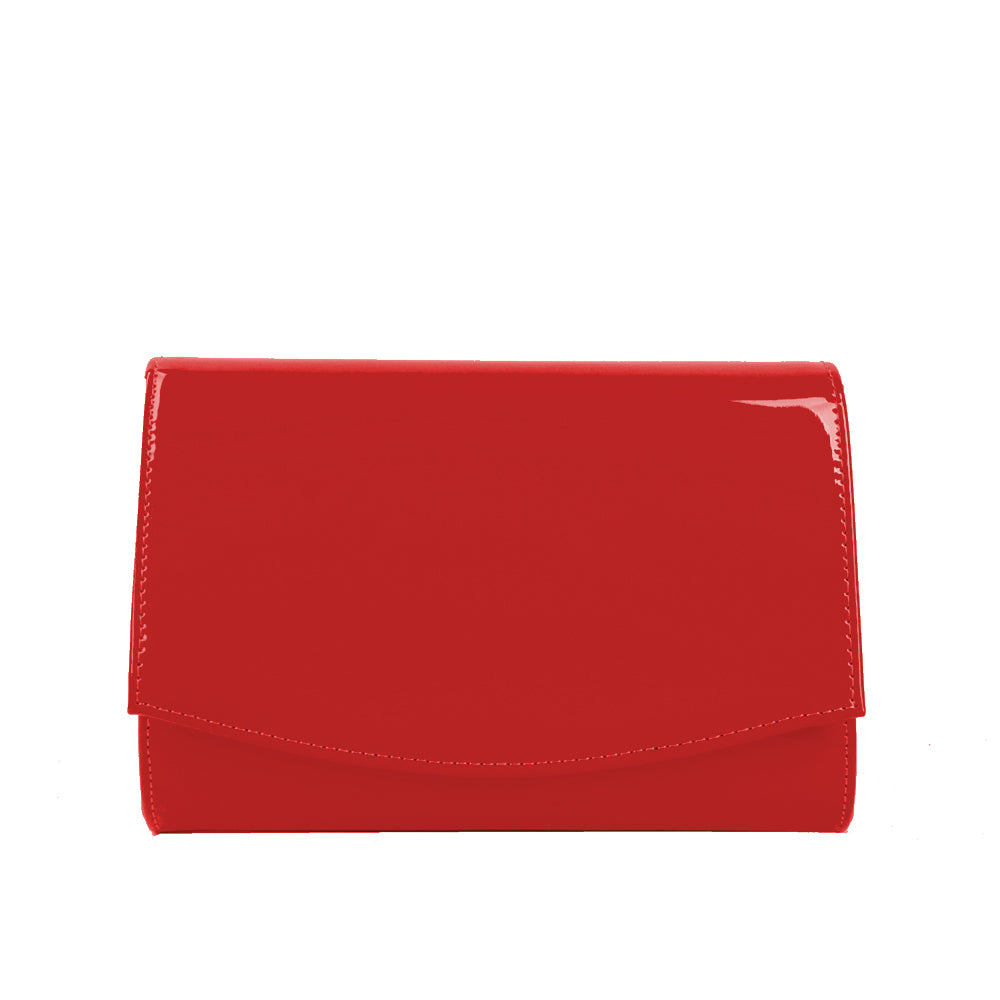 Patent Leather Envelope Clutch