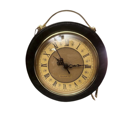 Vintage Clock Crossbody Bag